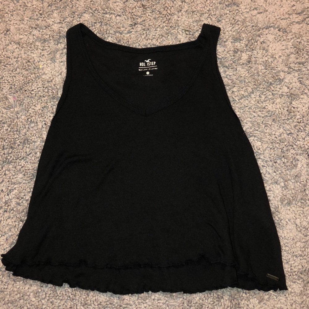 flowy black tank